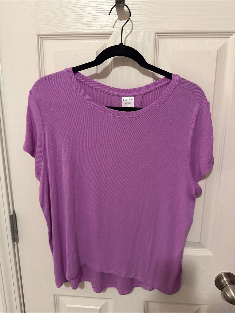 Athleta Lavender Short Sleeve Tee
